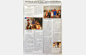 Julie Da Costa interviewée par les petits reporters du journal de l'école Chateaubriand de Saint-Nazaire