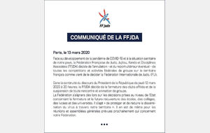 Communiqué de la FFJDA