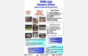 Stage des Vacances d'Hiver