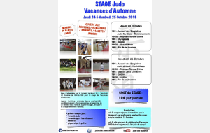 Stage des Vacances d'Automne