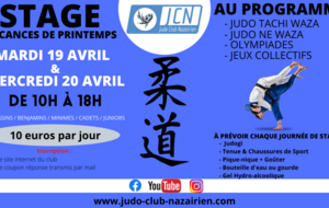 Stage des Vacances de Printemps 