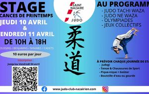 Stage des Vacances de printemps 2025