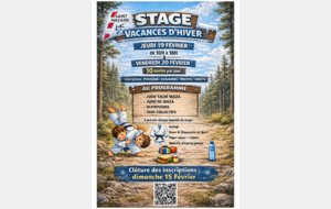 Stage des vacances d'Hiver 2026